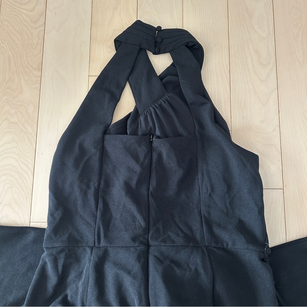 Rachel Roy Black Crossover Neck Jumpsuit - Picture 5 of 6